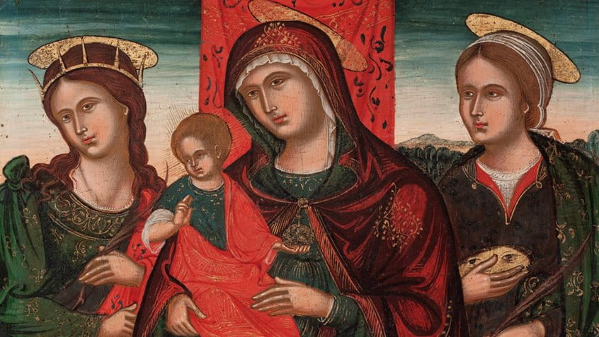 Die Muttergottes mit Katharina und Lucia, Foto: Ikonenmuseum Kampen