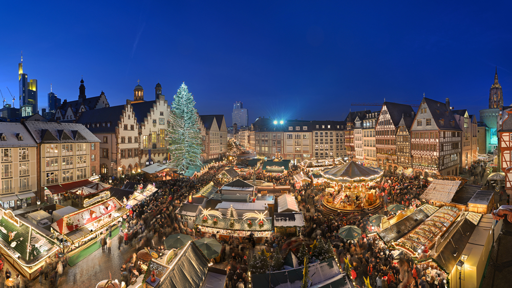 Blick auf den traditionsreichen Frankfurter Weihnachtsmarkt, Foto: Holger Ullmann