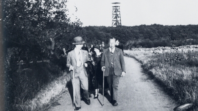 Beliebte Spazierwege rund um den Goetheturm im Stadtwald (1931)