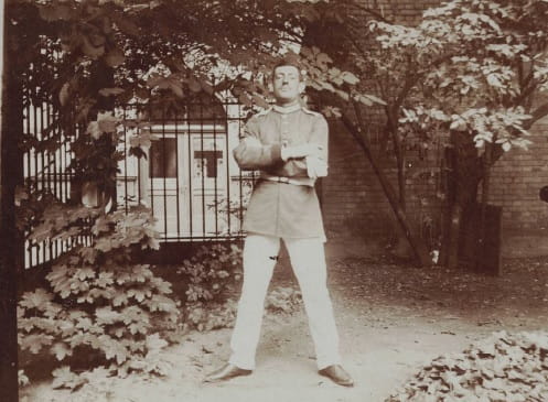 Herbert Kastellan während des Ersten Weltkriegs 