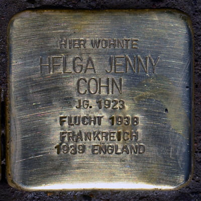 Stolperstein Schloßstraße 117, Cohn, Helga Jenny