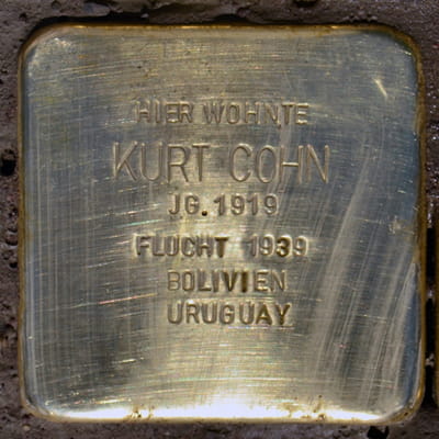 Stolperstein Schloßstraße 117, Cohn, Kurt
