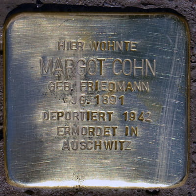 Stolperstein Schloßstraße 117, Cohn, Margot