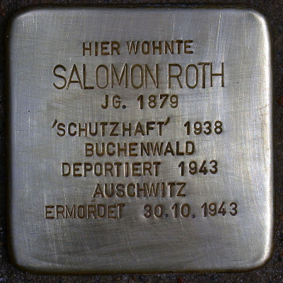 Stolperstein Große Seestraße 12, Salomon Roth