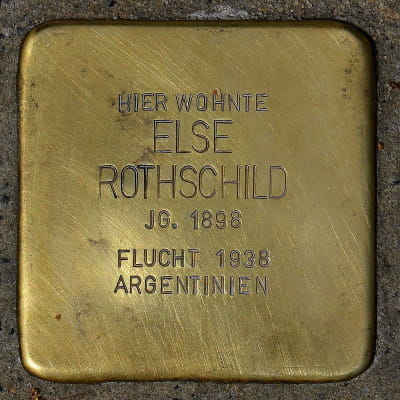 Stolperstein..Karl-Albert-Straße 25, Else Rothschild