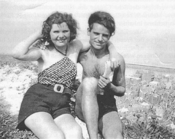 Fanny und Peter Gingold im Ferienlager der Freien Deutschen Jugend im französischen Tréport