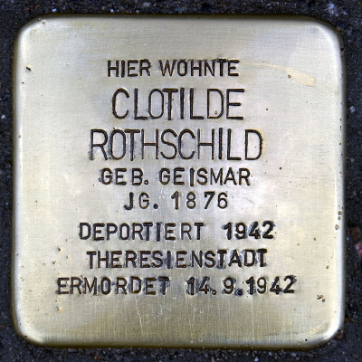 Stolperstein Lange Straße 28, Clotilde Rothschild