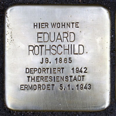 Stolperstein Lange Str. 28, Rothschild, Eduard