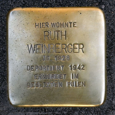 Stolperstein Mainstraße 10, Weinberger, Ruth