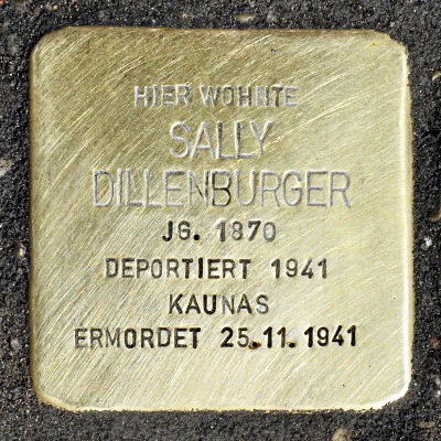 Stolperstein Mainstraße 8 Sally Dillenburger