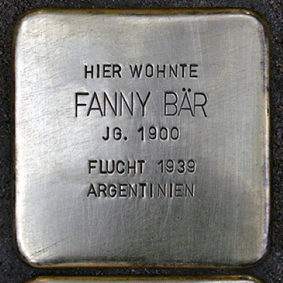 Stolperstein Zeil 29, Bär, Fanny