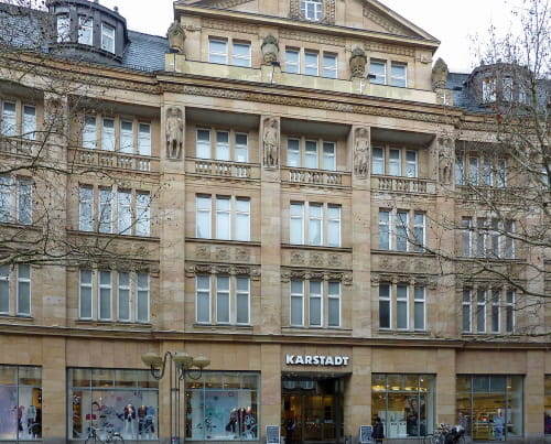 Das 1910 errichtete Warenhaus H. & C. Tietz in Bamberg