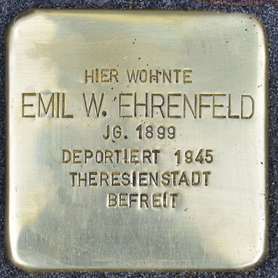 Stolperstein Kelsterbacher Straße 8, Emil W. Ehrenfeld
