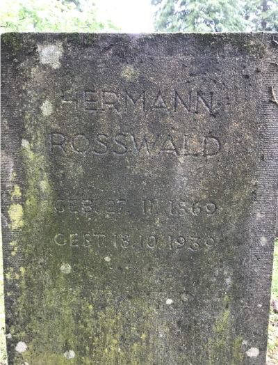 Grabstein von Herrmann Rosswald