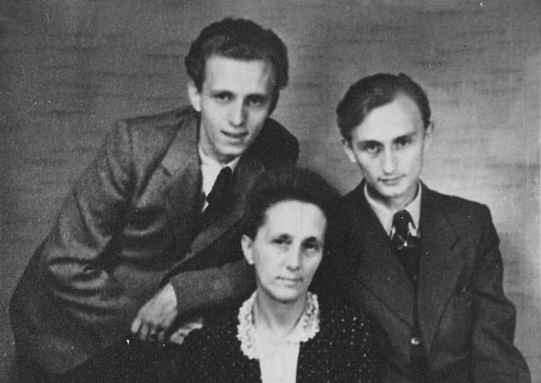Rudolf, Maria Margarethe und Günter Kosel nach dem Krieg