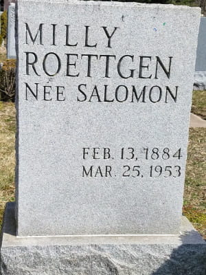 Grabstein von Willy Roettgen in New York
