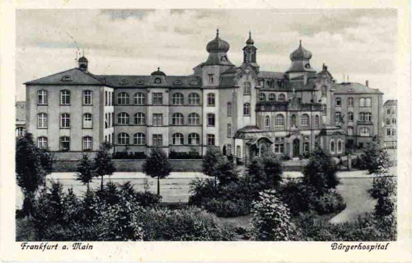 Das Bürgerhospital um 1930