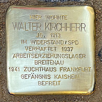 Stolperstein Berger Straße 84, Kirchherr, Walter