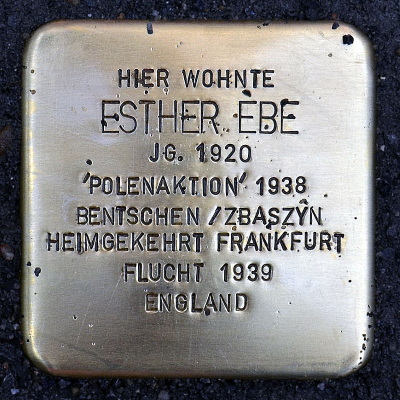 Stolperstein Eckenheimer Landstraße 84, Esther Ebe