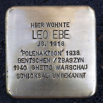 Stolperstein Eckenheimer Landstraße 84, Leo Ebe