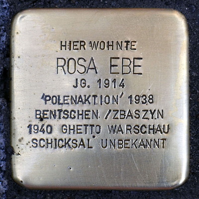 Stolperstein Eckenheimer Landstraße 84, Rosa Ebe