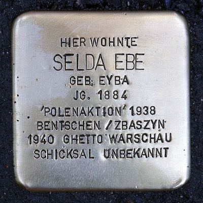 Stolperstein Eckenheimer Landstraße 84, Selda Ebe