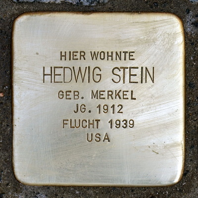 Stolperstein Elkenbachstraße 6, Hedwig Stein