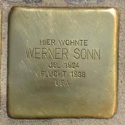 Stolperstein Eysseneckstraße 38, Werner Sonn