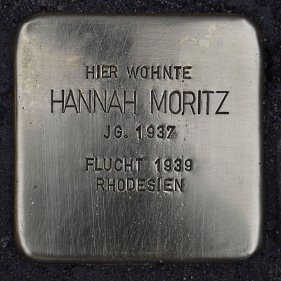 Stolperstein Fichtestraße 3, Hannah Moritz