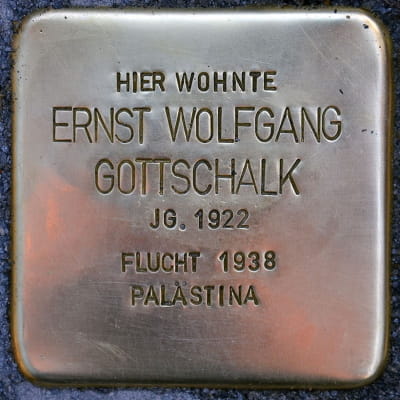 Stolperstein Klettenbergstraße 16, Gottschalk, Ernst Wolfgang