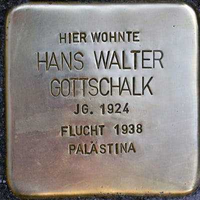 Stolperstein Klettenbergstraße 16, Gottschalk, Hans Walter