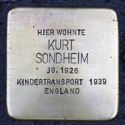 Stolperstein Melemstraße 6, Kurt Sondheim