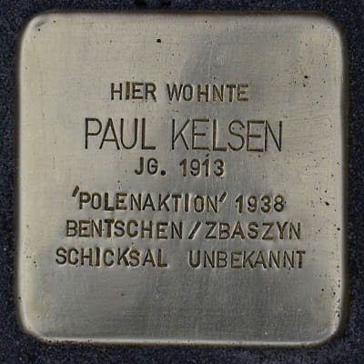 Stolperstein Musikantenweg 34, Paul Kelsen