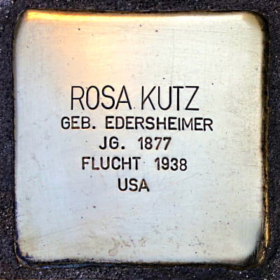 Stolperstein Nibelungenallee 37-41, Kutz, Rosa