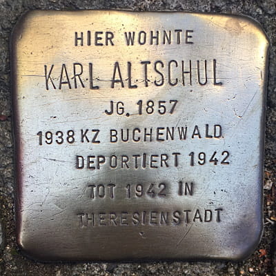 Stolperstein Oberweg 56, Karl Altschul