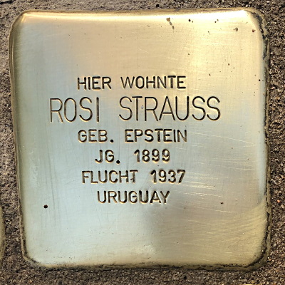 Stolperstein Scheffelstraße 9, Strauss, Rosi