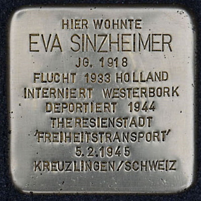 Stolperstein Voelckerstraße 11, Eva Sinzheimer
