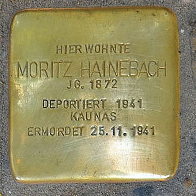 Stolperstein Weberstraße 21, Hainebach, Moritz