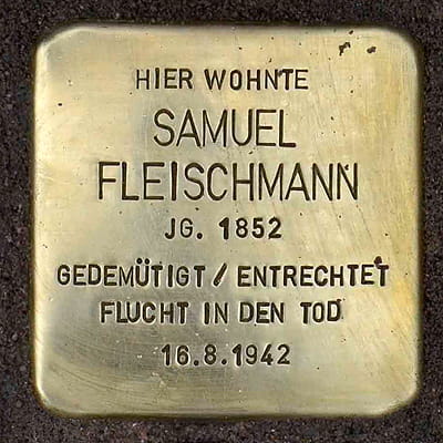 Stolperstein Fleischmann Samuel
