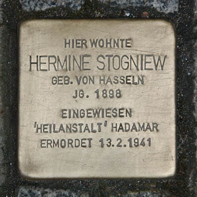 Stolperstein Stogniew Hermine