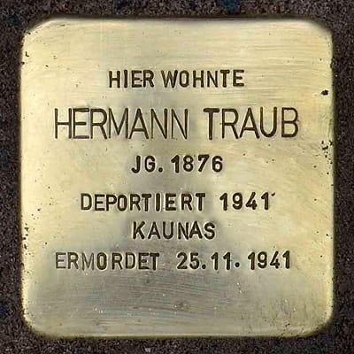 Stolperstein Traub Hermann