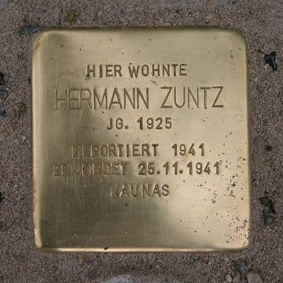 Stolperstein Herrmann Zuntz