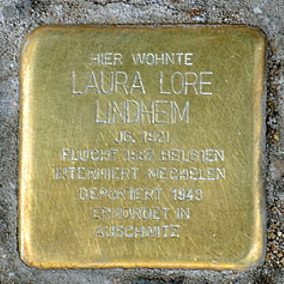 Stolperstein Gagernstraße 17, Lindheim, Laura Lore
