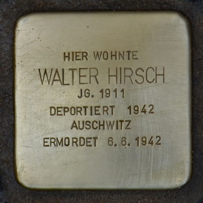 Stolperstein Obermainstraße 11, Walter Hirsch