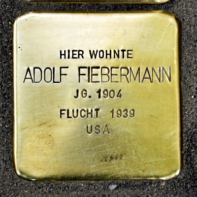 Stolpersteine Rückertstraße 47 Fiebermann Adolf
