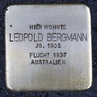 Stolperstein Uhlandstraße 38, Leopold Bergmann