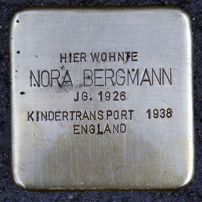 Stolperstein Uhlandstraße 38, Nora Bergmann