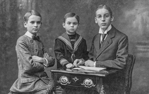 Von links: Eduard, Otto und Rudolf Wahl