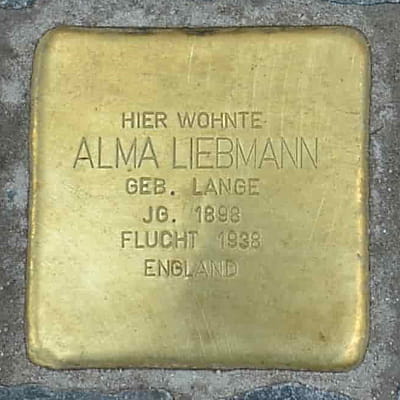 Stolperstein Burnitzstraße 1, Alma Liebmann
