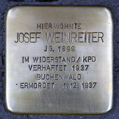 Stolperstein Thomestraße 3, Josef Weinreiter